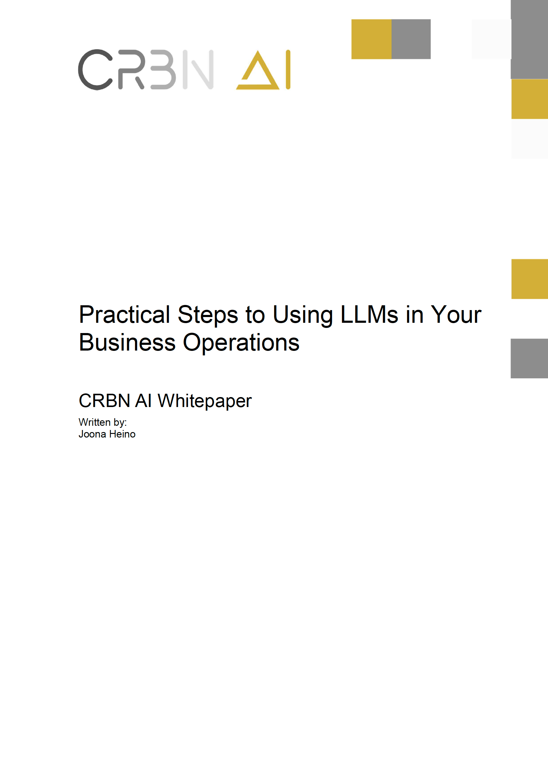 Practical Steps to Using LLMs in Your Business Operations